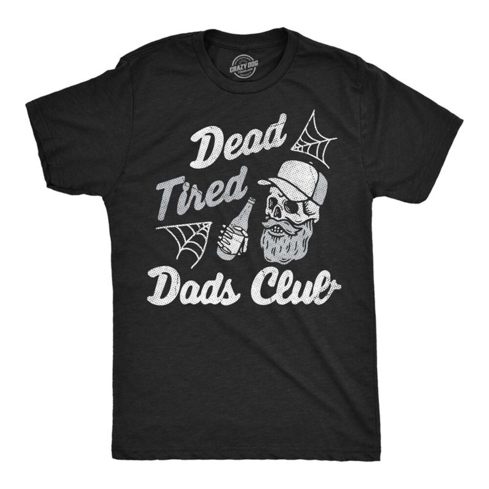 Mens Funny T Shirts Dead Tired Dads Club Sarcastic Tee For Men